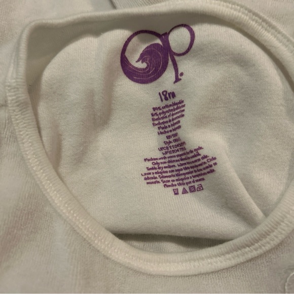 OP White Ruffle Hem Kids Tank Top - Picture 3 of 3